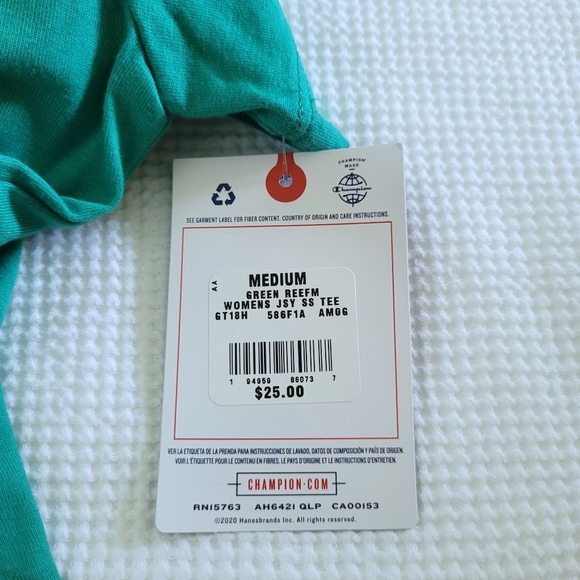 Champion🏆 Jade Green💚 Logo Tee👕 -  NWT - Picture 13 of 13